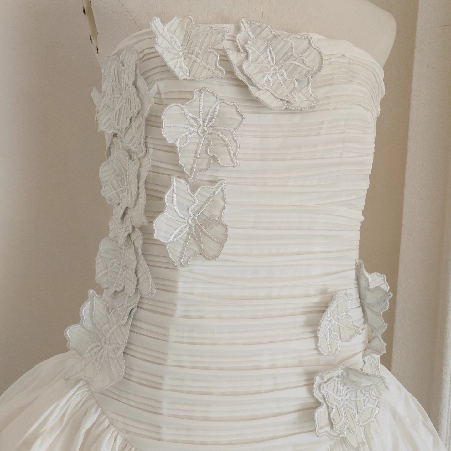 White Flower Tube Dress