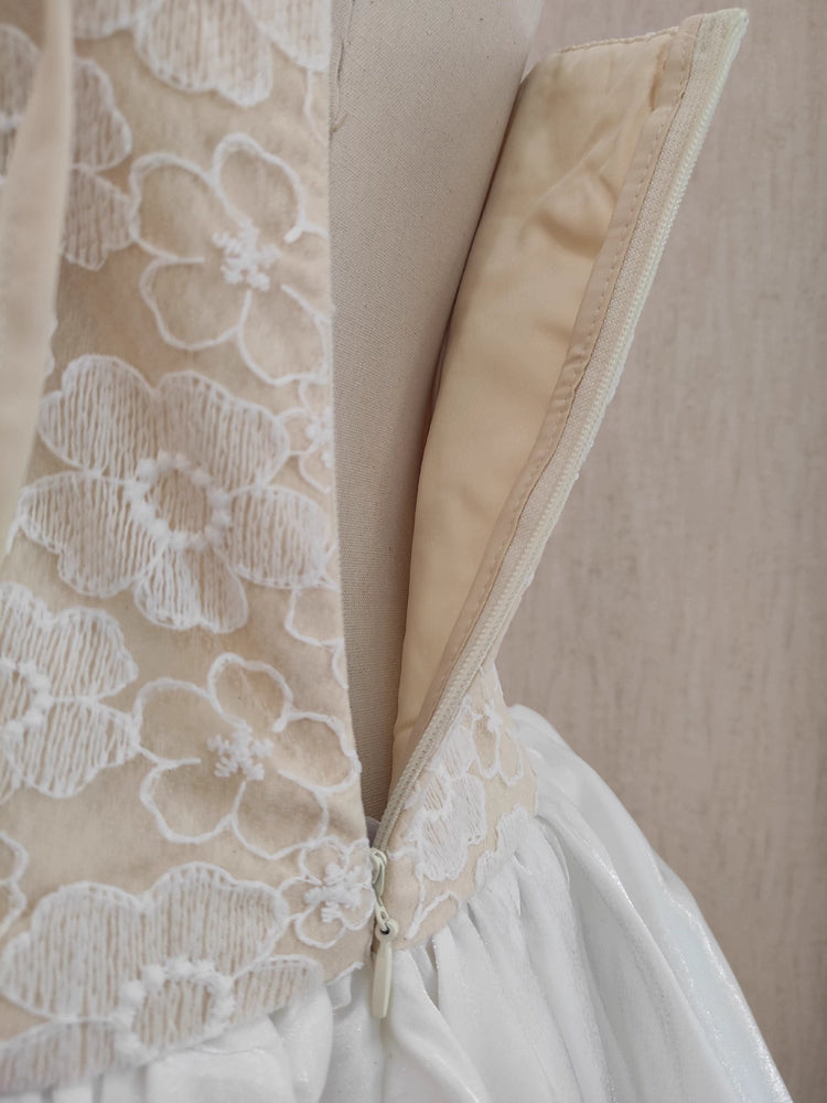 Beige Lace Dress