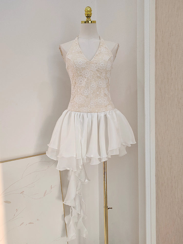 Beige Lace Dress