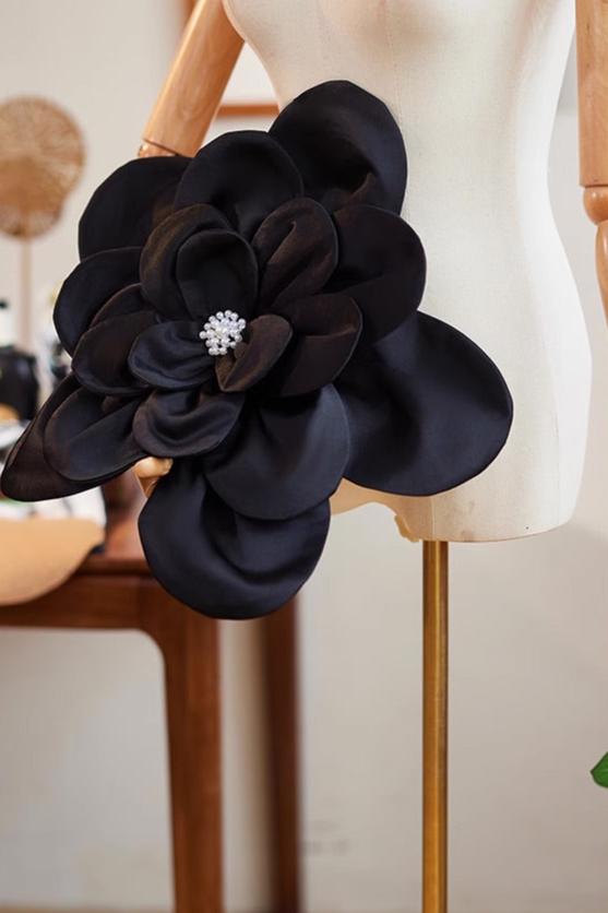 Black Flower Accessory