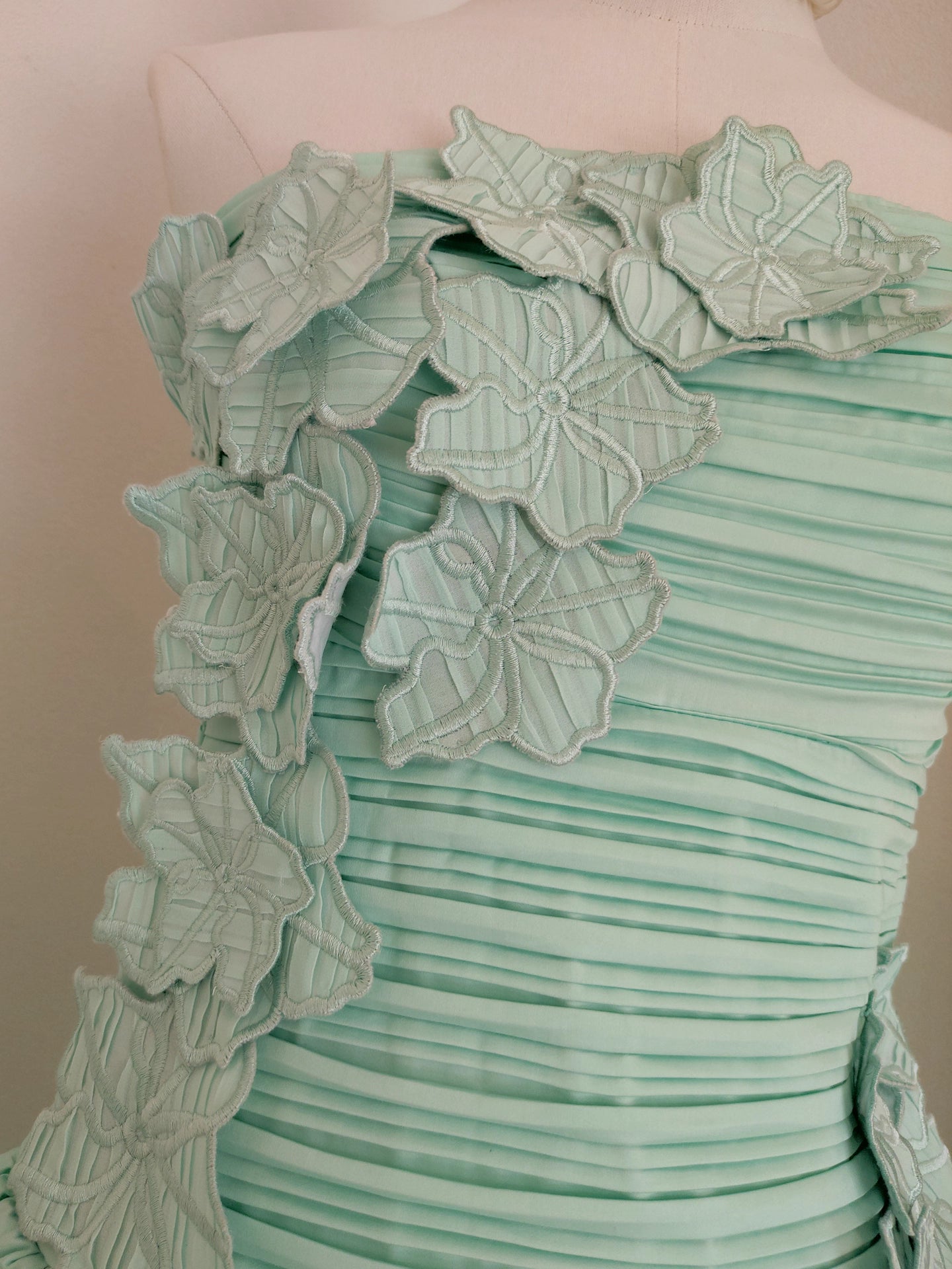 Turquoise Flower Tube Dress