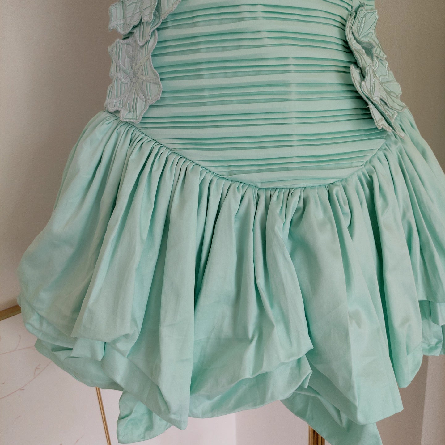 Turquoise Flower Tube Dress