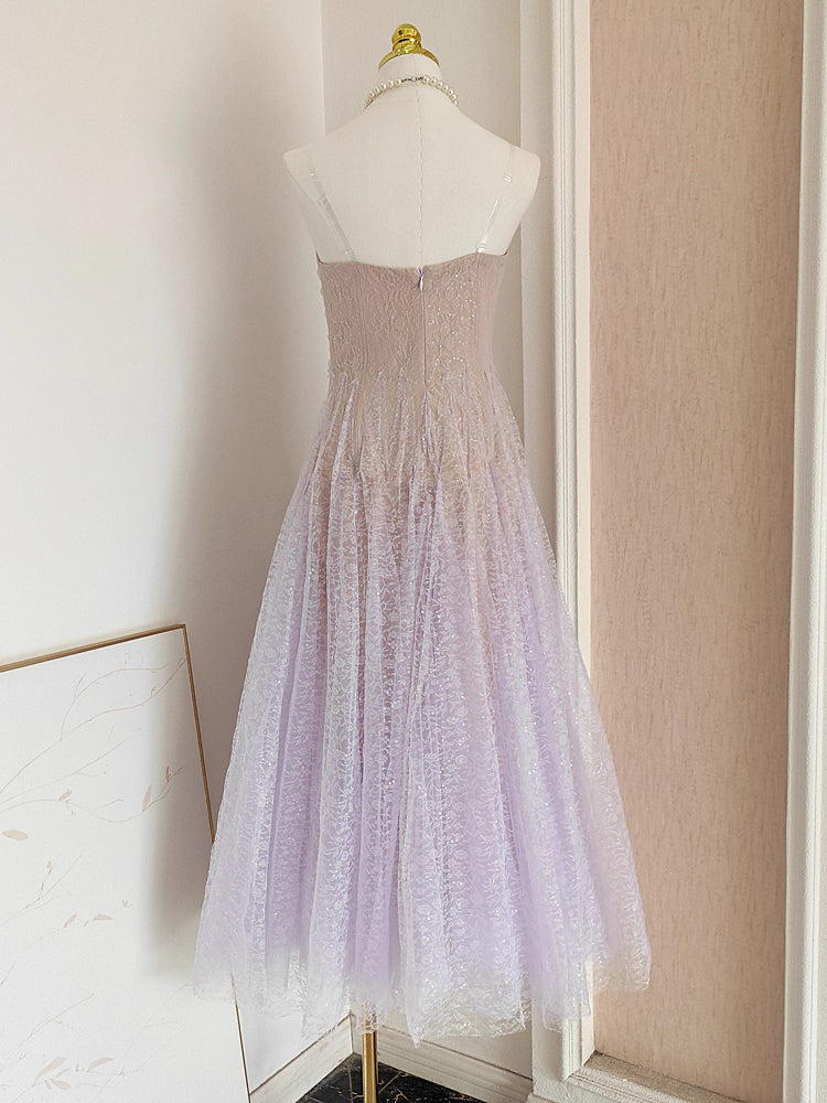 Purple Lace Dress