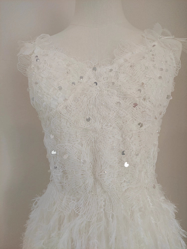 White Feathers Dress