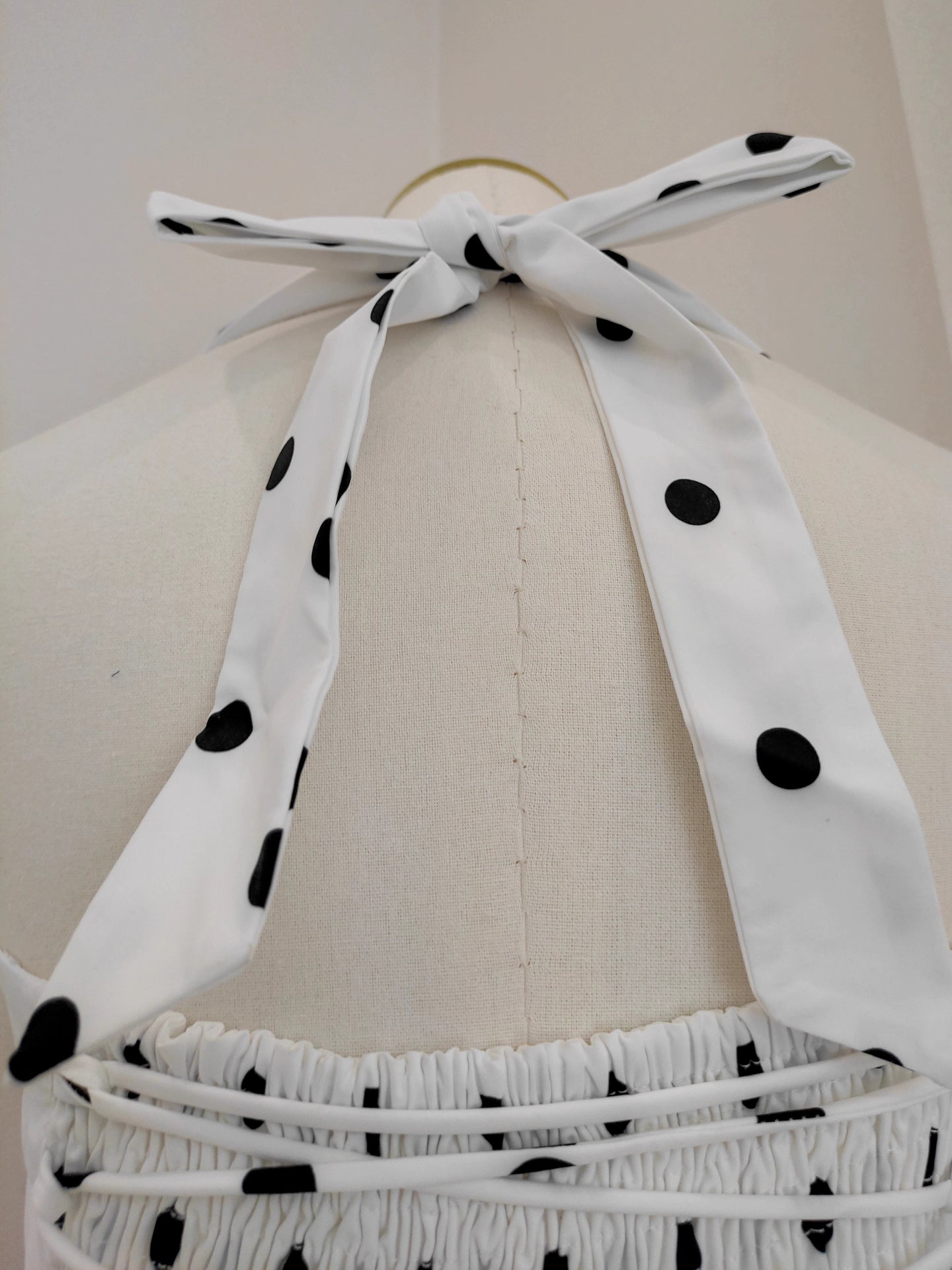 White Polka Dots Dress