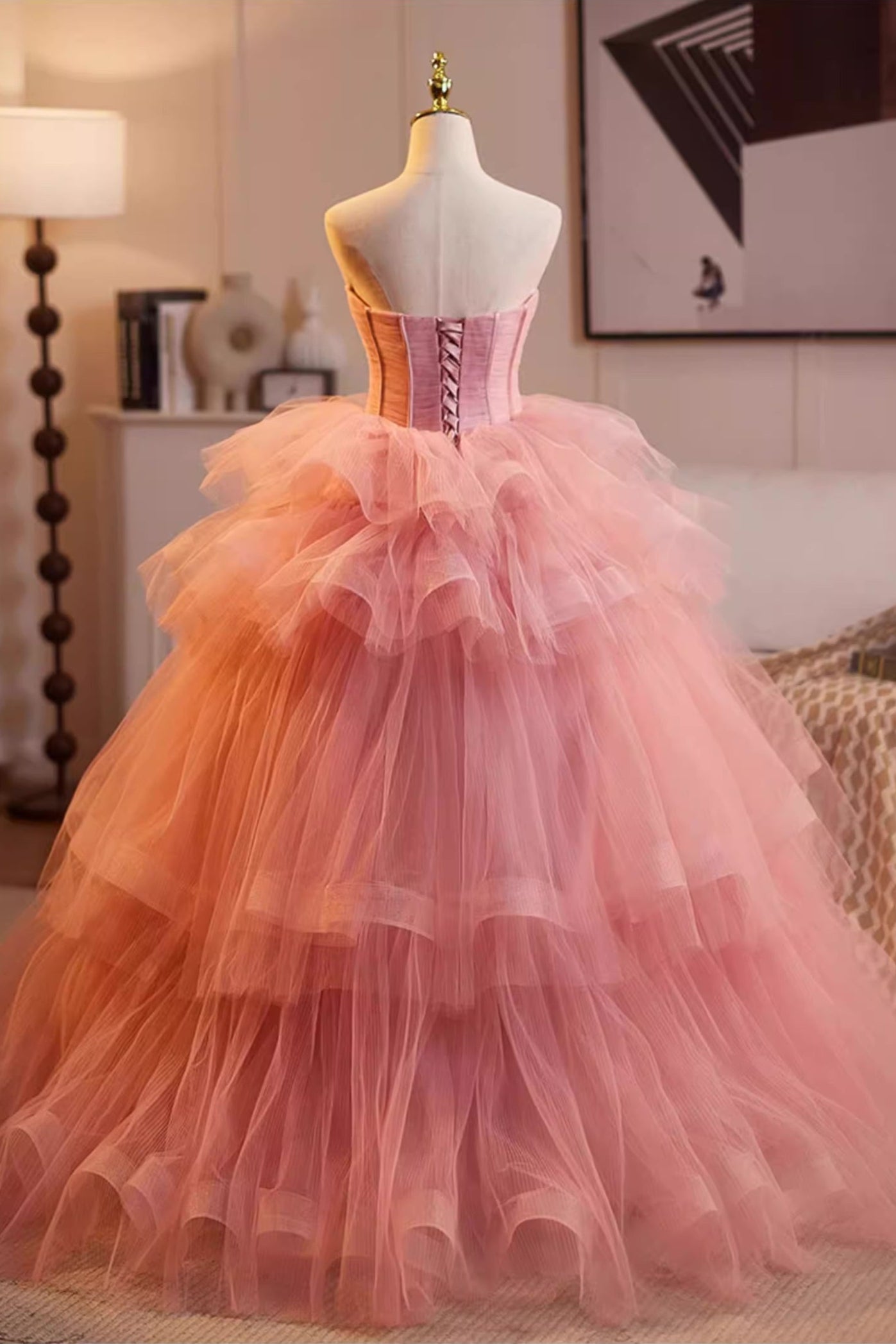 Pink Tulle Ballgown
