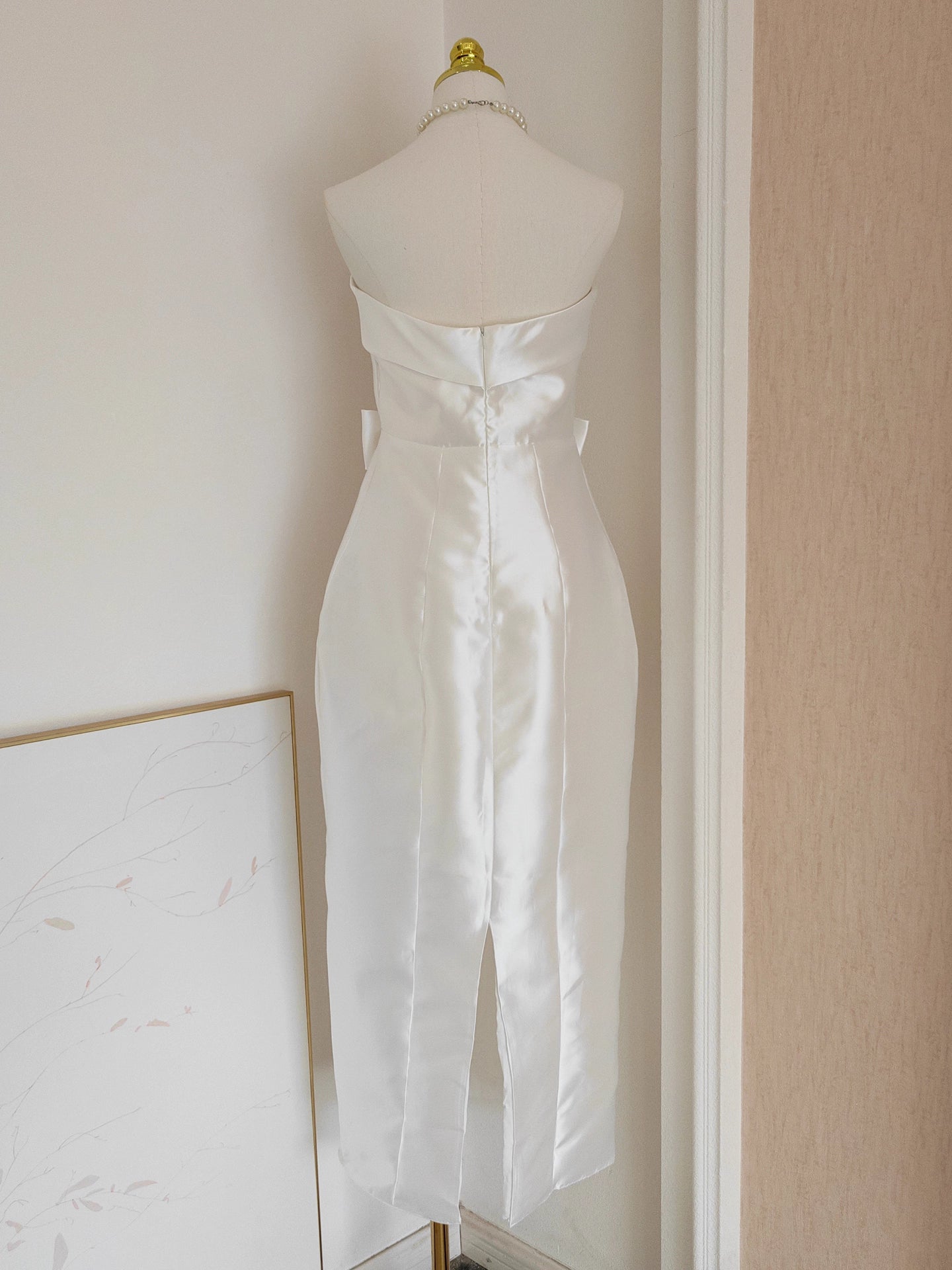White Ribbon Dress