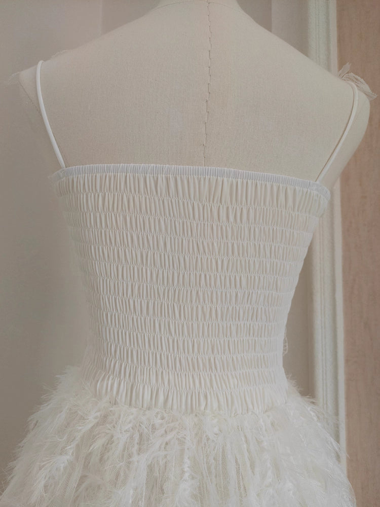 White Feathers Dress