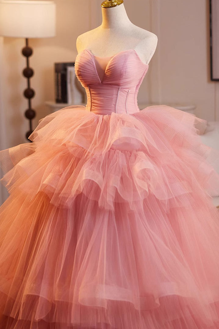 Pink Tulle Ballgown