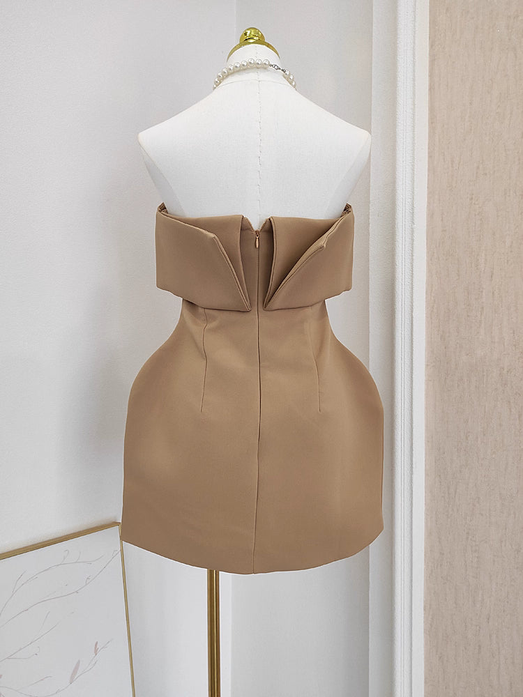 Brown Tube Dress