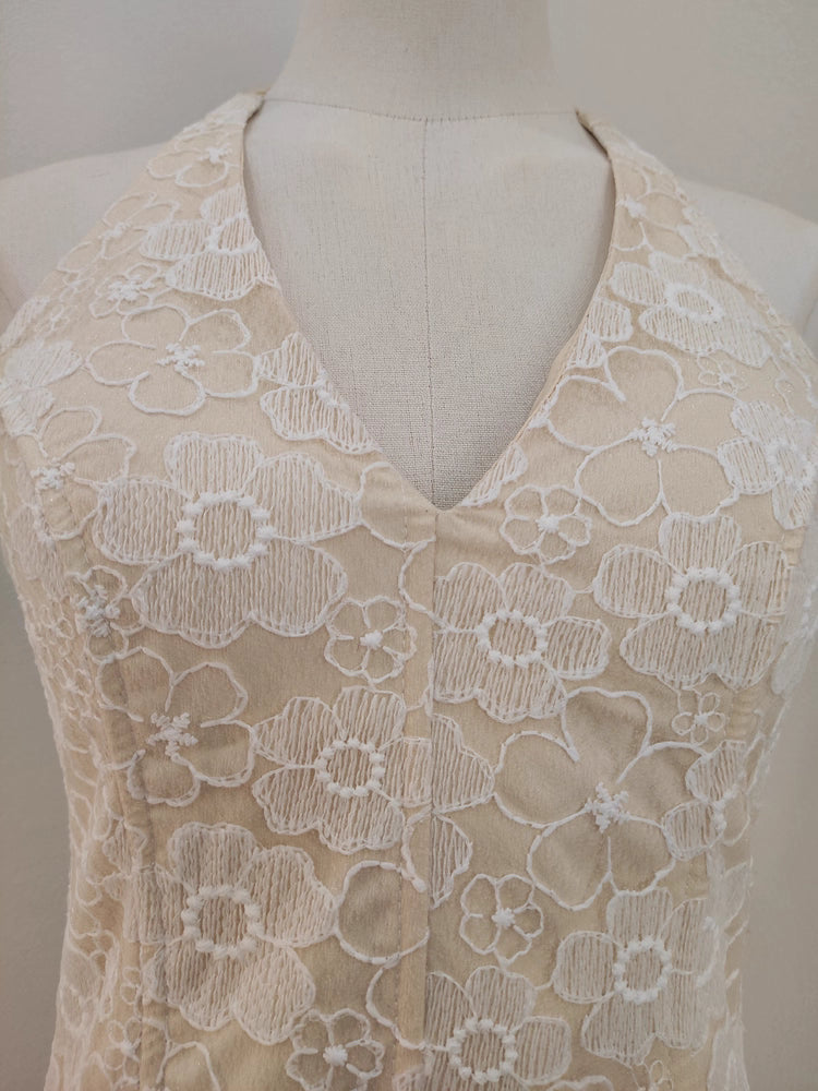 Beige Lace Dress