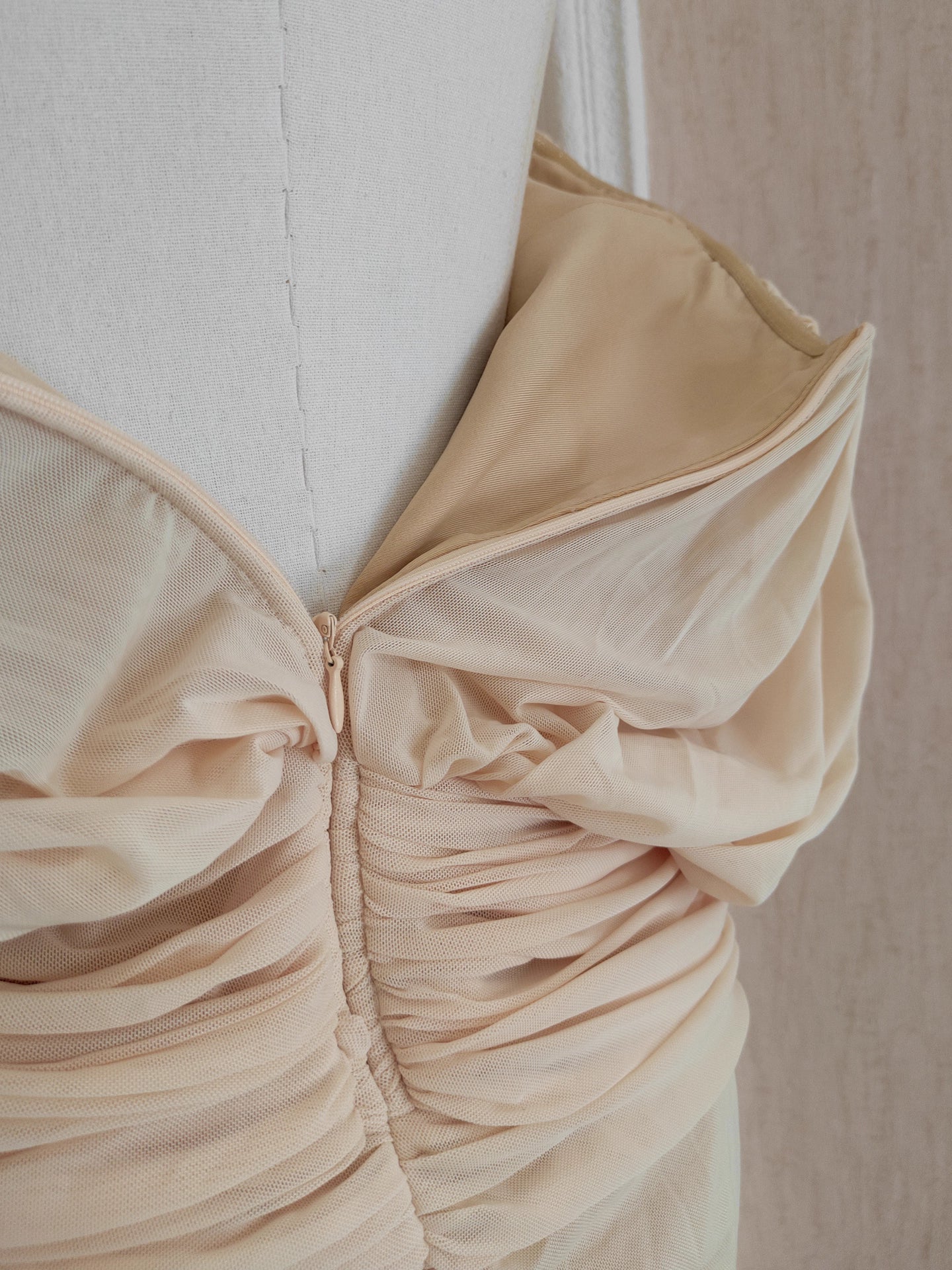 Cream Tube Dress