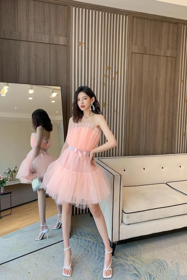 Peach Candy Tulle Dress