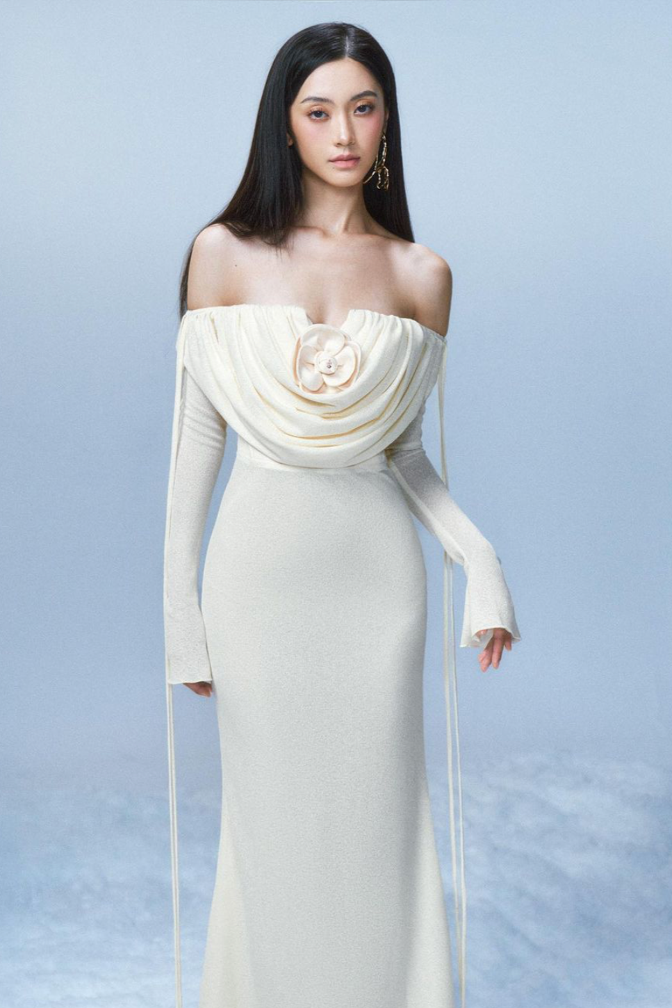 Fall Winter 24' - Beige Pamela Maxi Dress