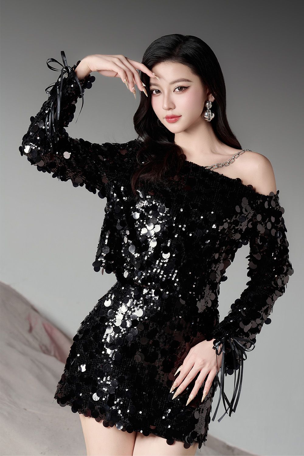 Snowfall Elegance Collection - Sequin Dress