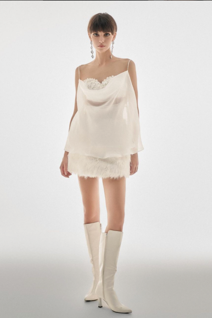 Holiday Collection - White Ciana Top