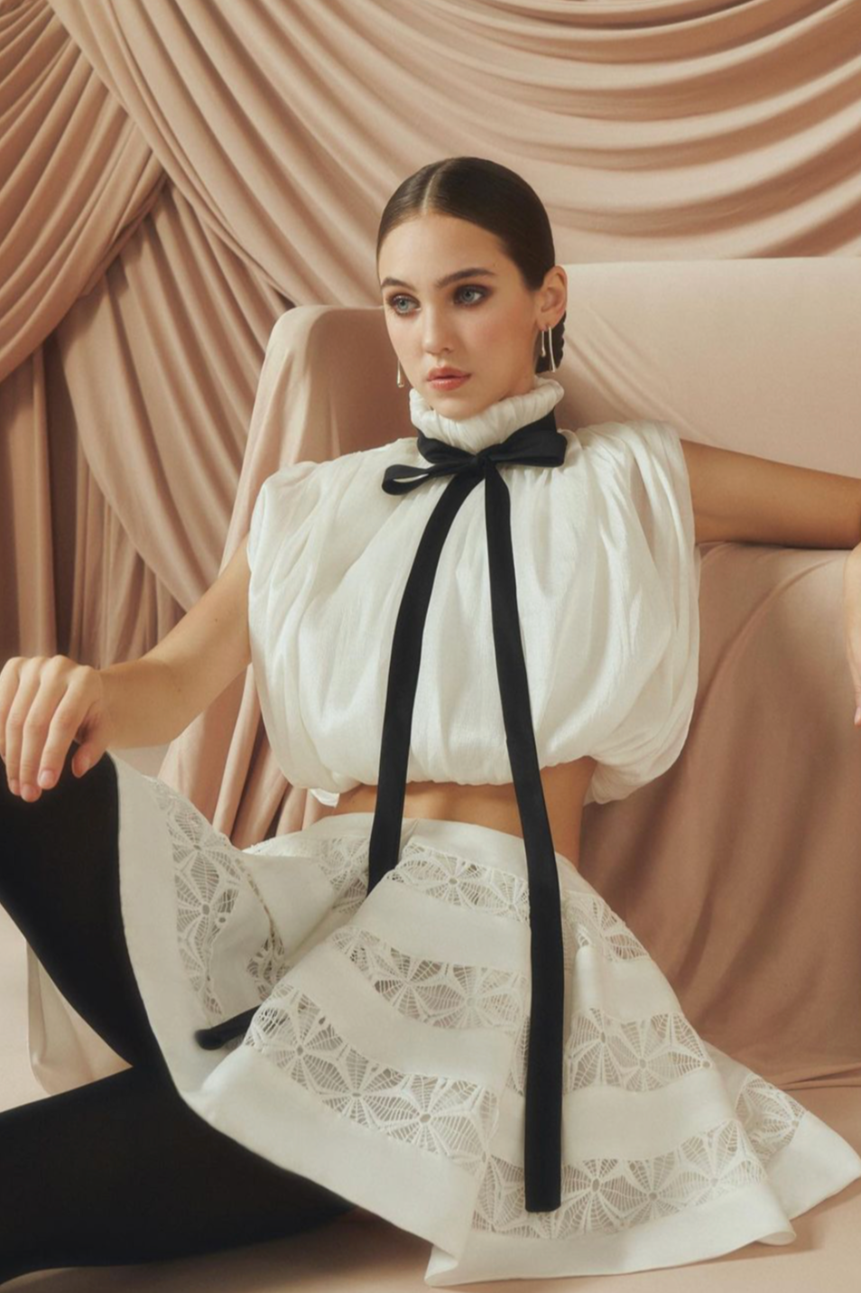 Fall Winter 23' Collection - White Croia Top