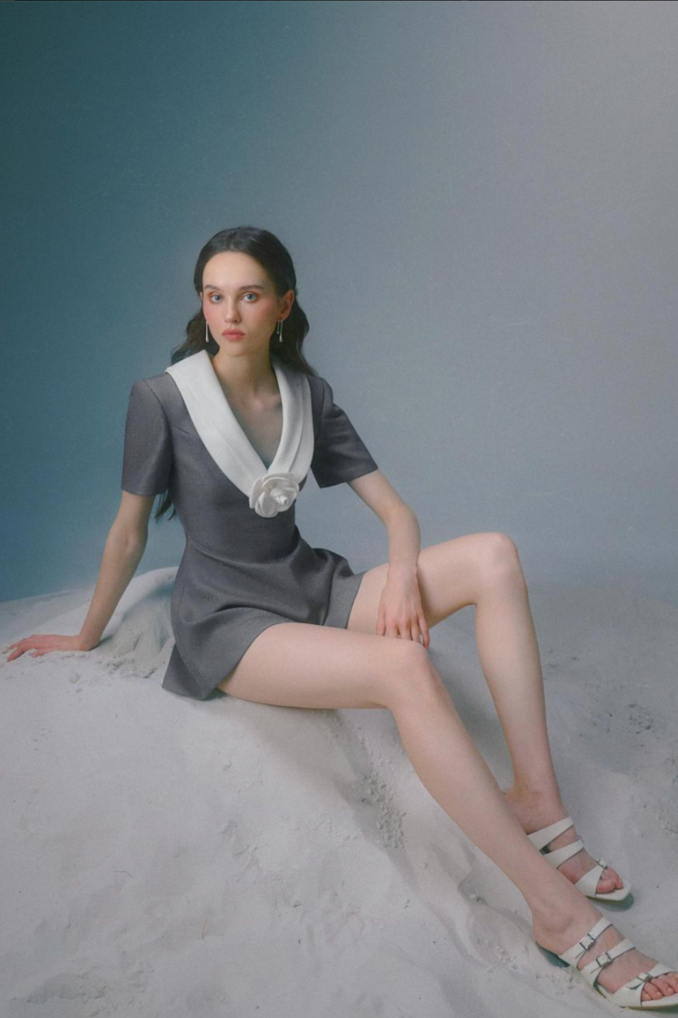 Summer Collection - Gray Anatolia Romper