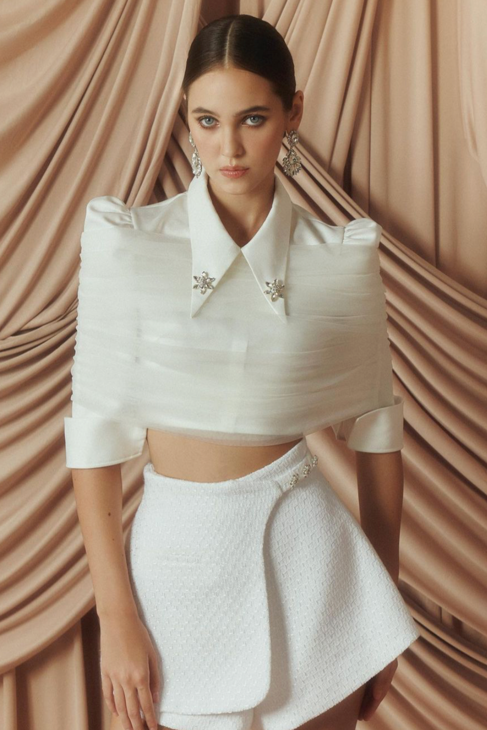 Fall Winter 23' Collection - White Chiara Shorts