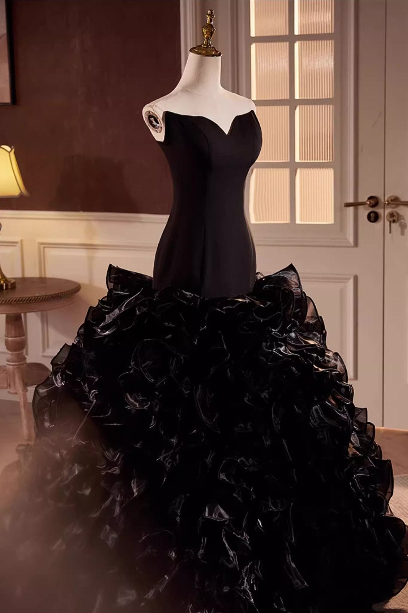 Black Rose Long Gown
