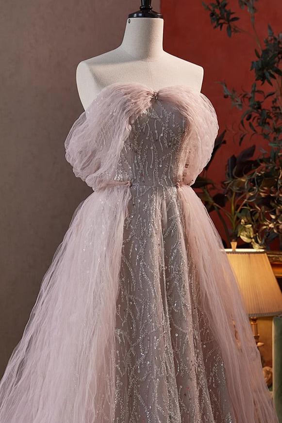 Purple Sequin Long Gown