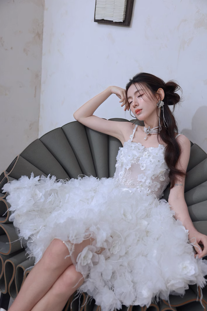 Dolly White Flower Dress