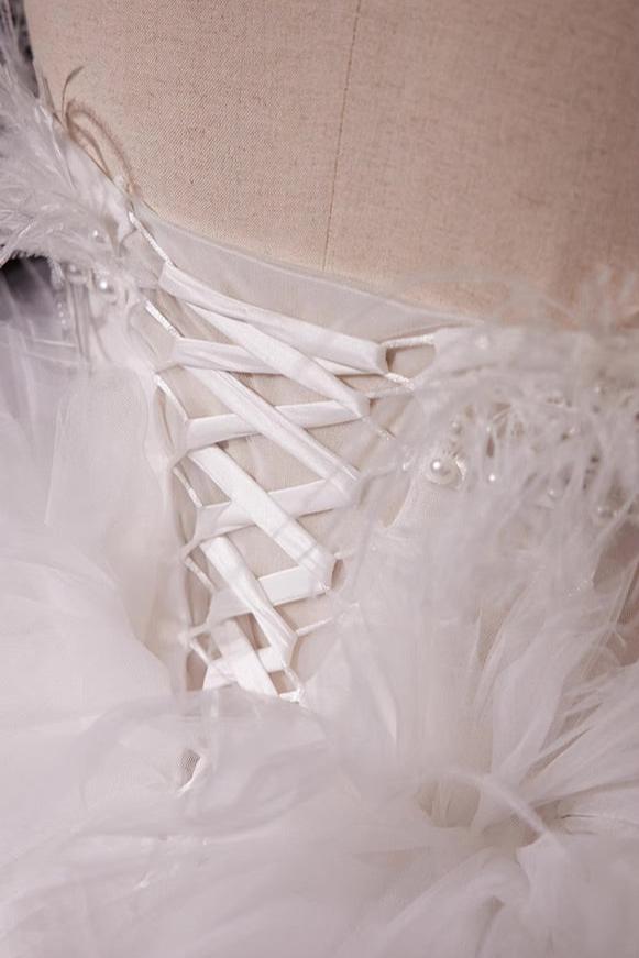 White Tulle Ball Gown