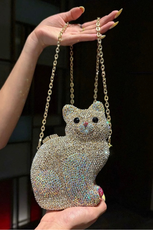 Silver Cat Bag