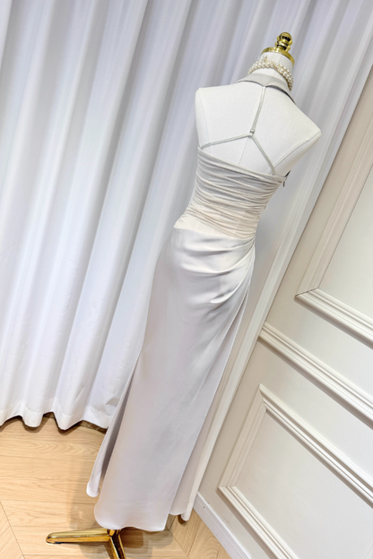 Gray Silk Dress