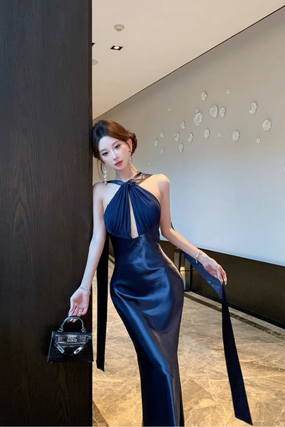 Blue Rio Silk Dress