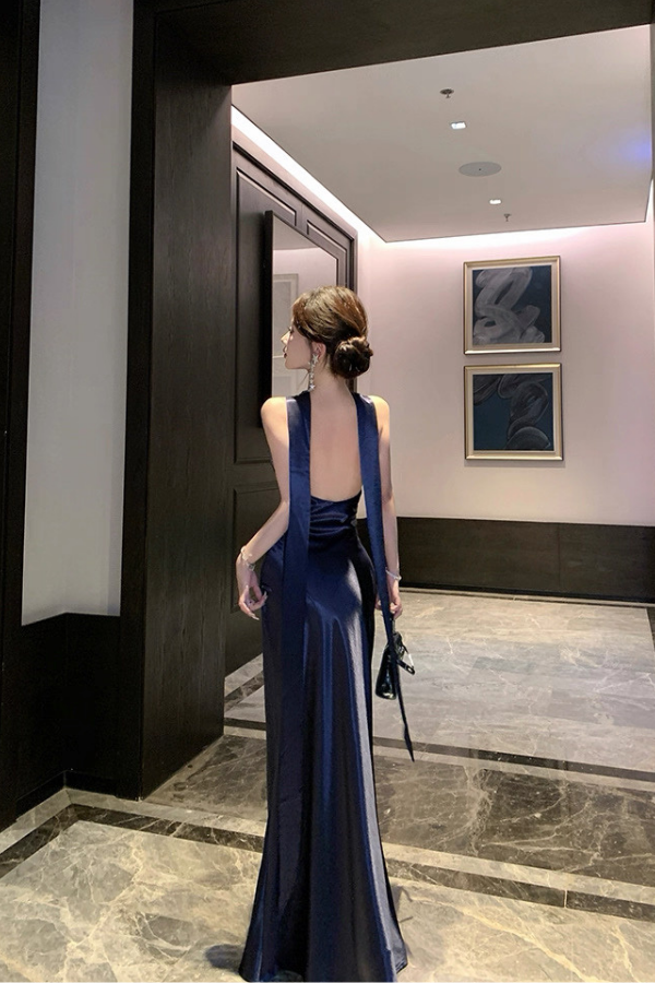 Blue Rio Silk Dress