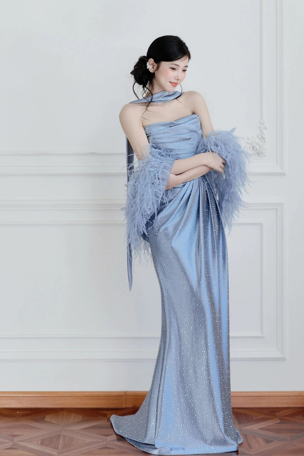 Blue Bridget Gown