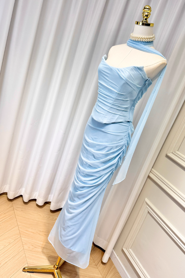Blue Corset Set