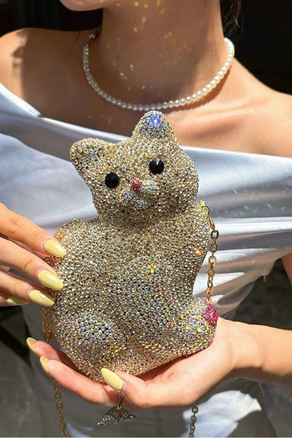 Silver Cat Bag