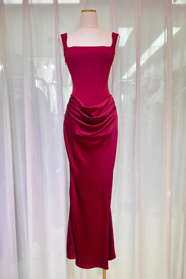Red Diana Long Dress