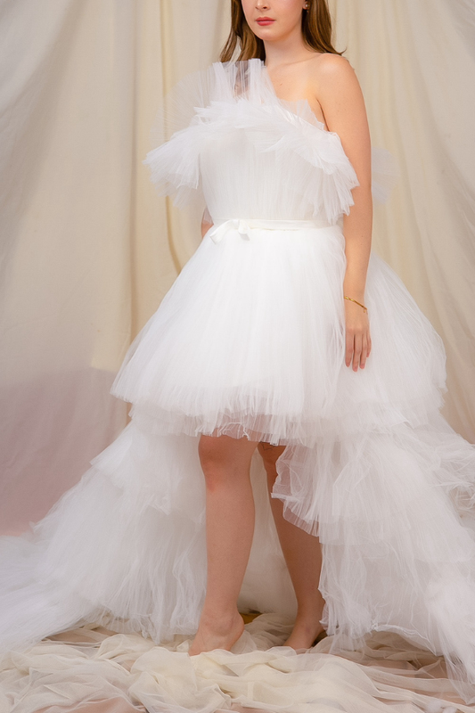 White Tulle Ballgown