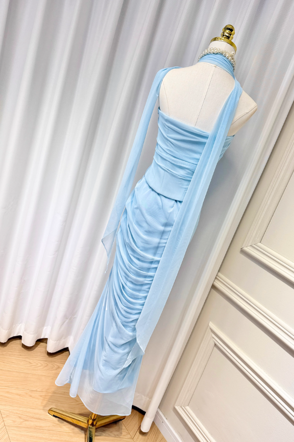 Blue Corset Set
