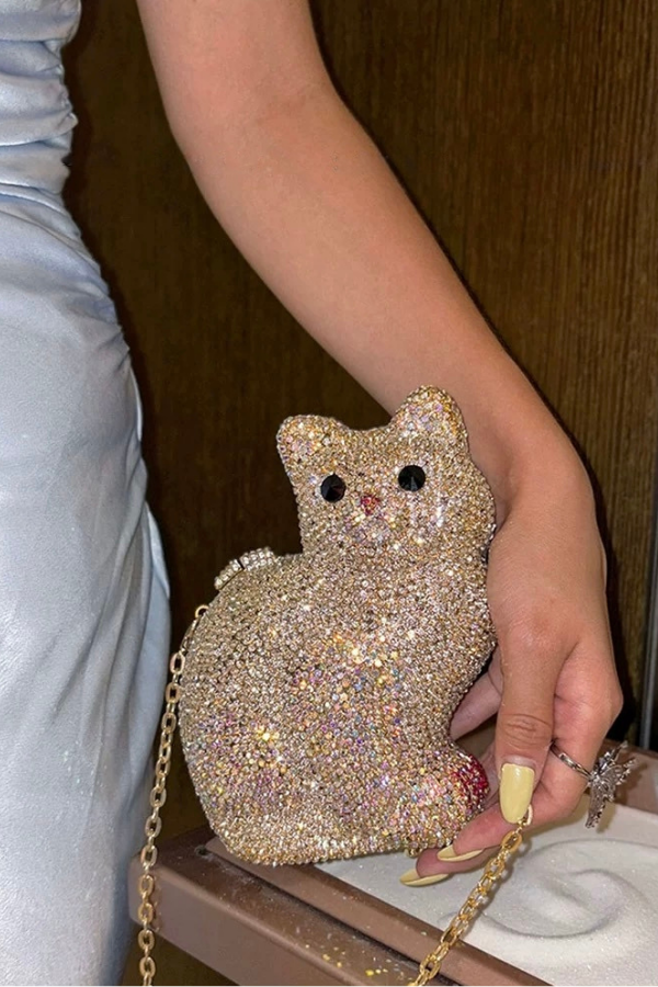 Silver Cat Bag