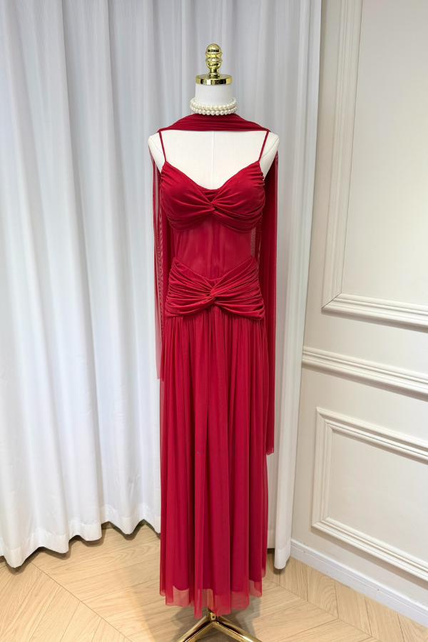 Red Helly Long Dress