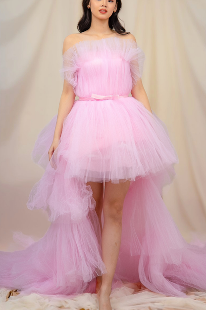 Pink Tulle Ballgown