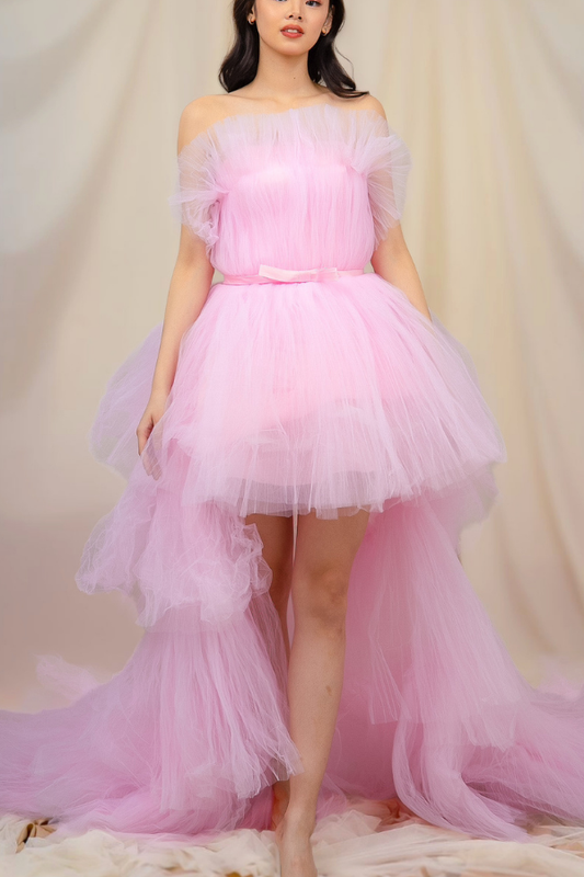 Pink Tulle Ballgown