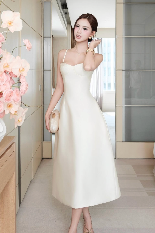 White Ria Dress