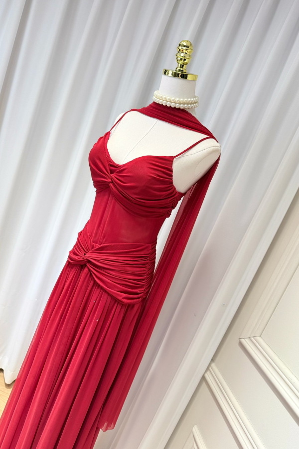 Red Helly Long Dress