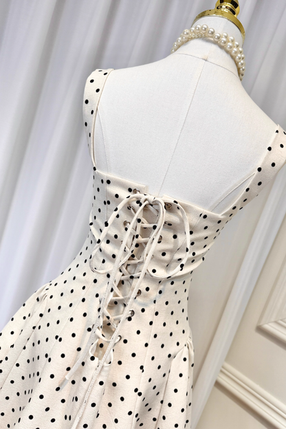 White Polka Dots Dress