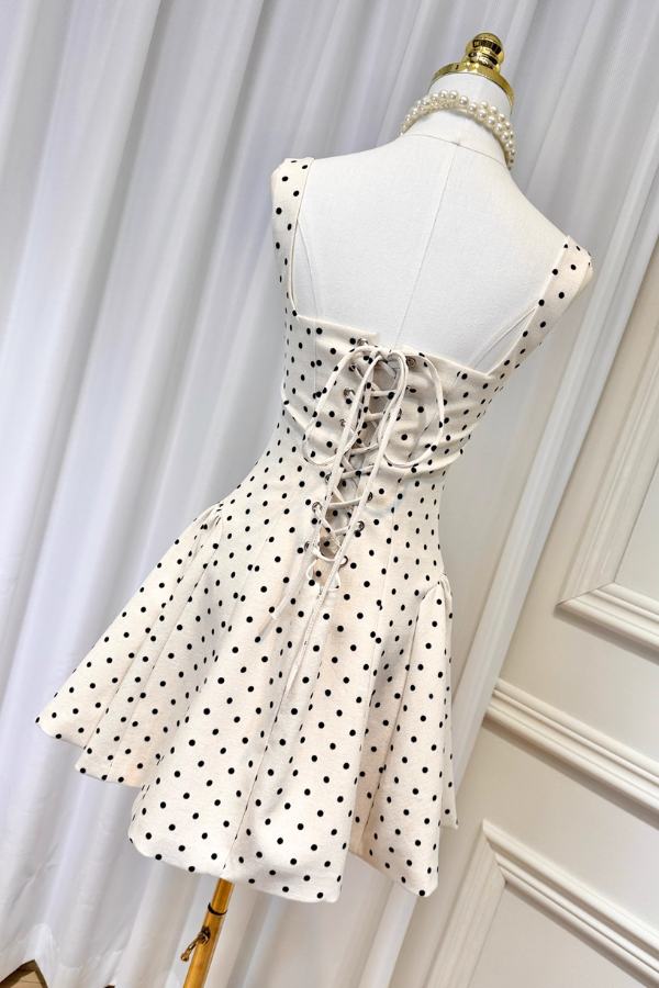 White Polka Dots Dress