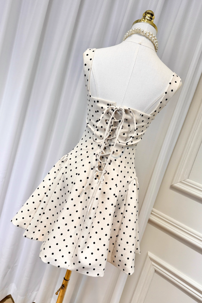White Polka Dots Dress