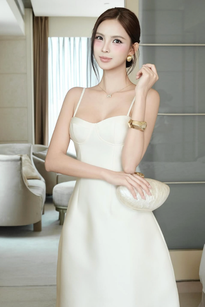 White Ria Dress