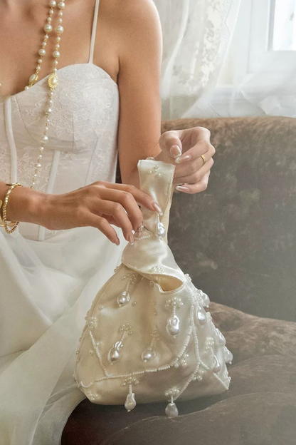 White Lana Pearl Bag