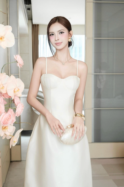 White Ria Dress