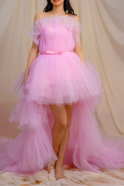 Pink Tulle Ballgown